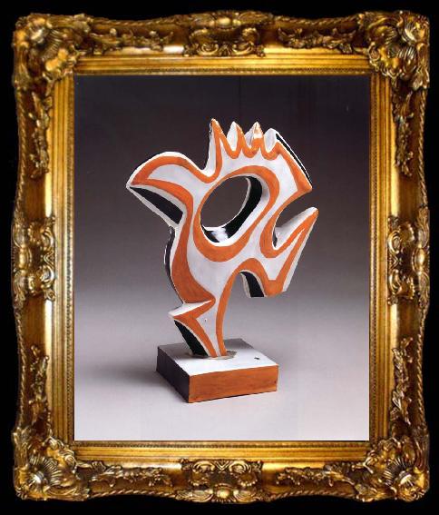 framed  Fernand Leger Le Coq Orange, ta009-2